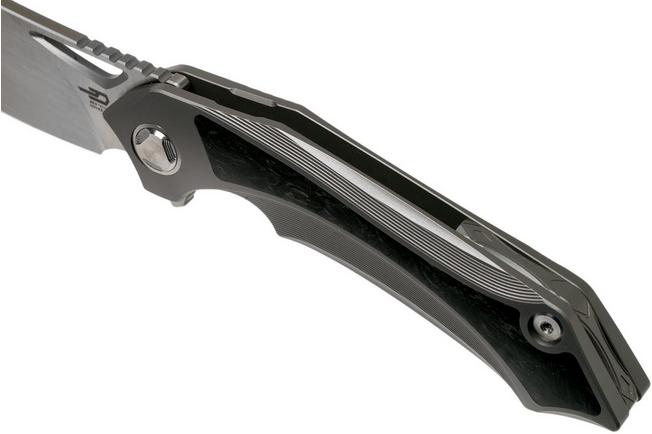 Imagen para Bestech Kasta BT1909B Grey Ti, Marbled Carbon fibre, Satin navaja, Kombou design