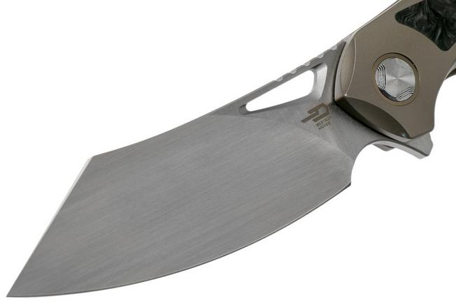 Imagen para Bestech Kasta BT1909D Bronze Ti, Marbled Carbon fibre, Satin navaja, Kombou design