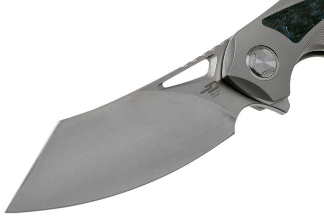 Imagen para Bestech Kasta BT1909G Grey Ti, Blue Carbon fibre, Stonewashed navaja, Kombou design