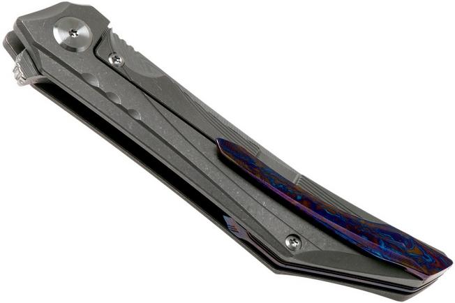 Image pour Bestech Kamoza BT1911D Damasteel Grey couteau de poche