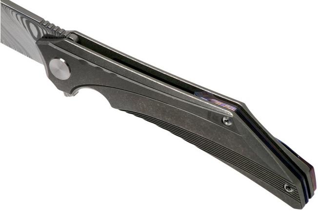 Image pour Bestech Kamoza BT1911D Damasteel Grey couteau de poche