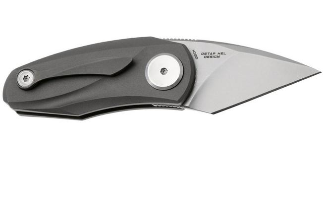 Afbeelding voor Bestech Tulip BT1912E Stonewashed M390, Grey Titanium, zakmes, Ostal Hel design