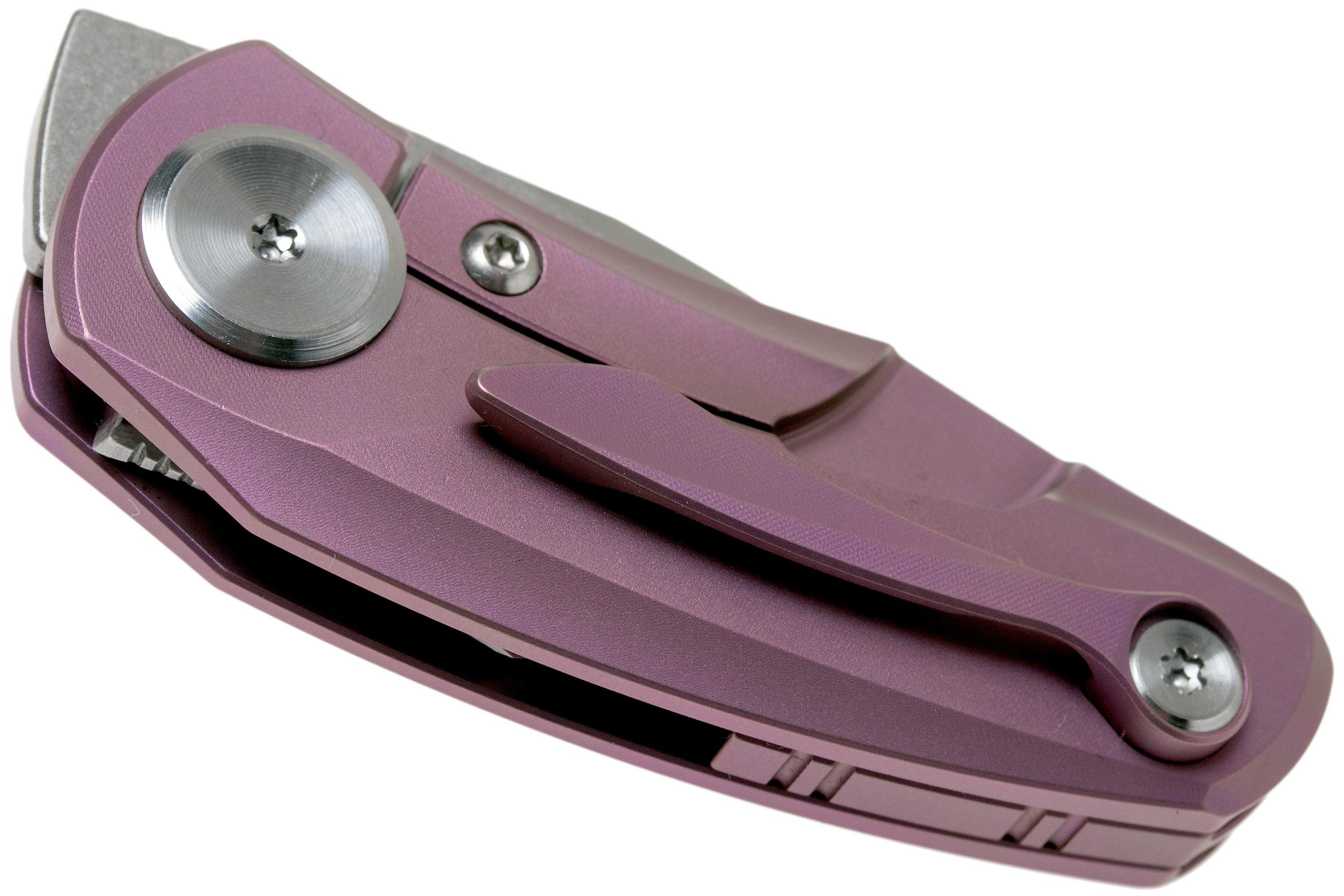 Ordered. purple n red 　PSD13 left Nóż składany Bestech Tulip Frame Blokada Purple BT1913C
