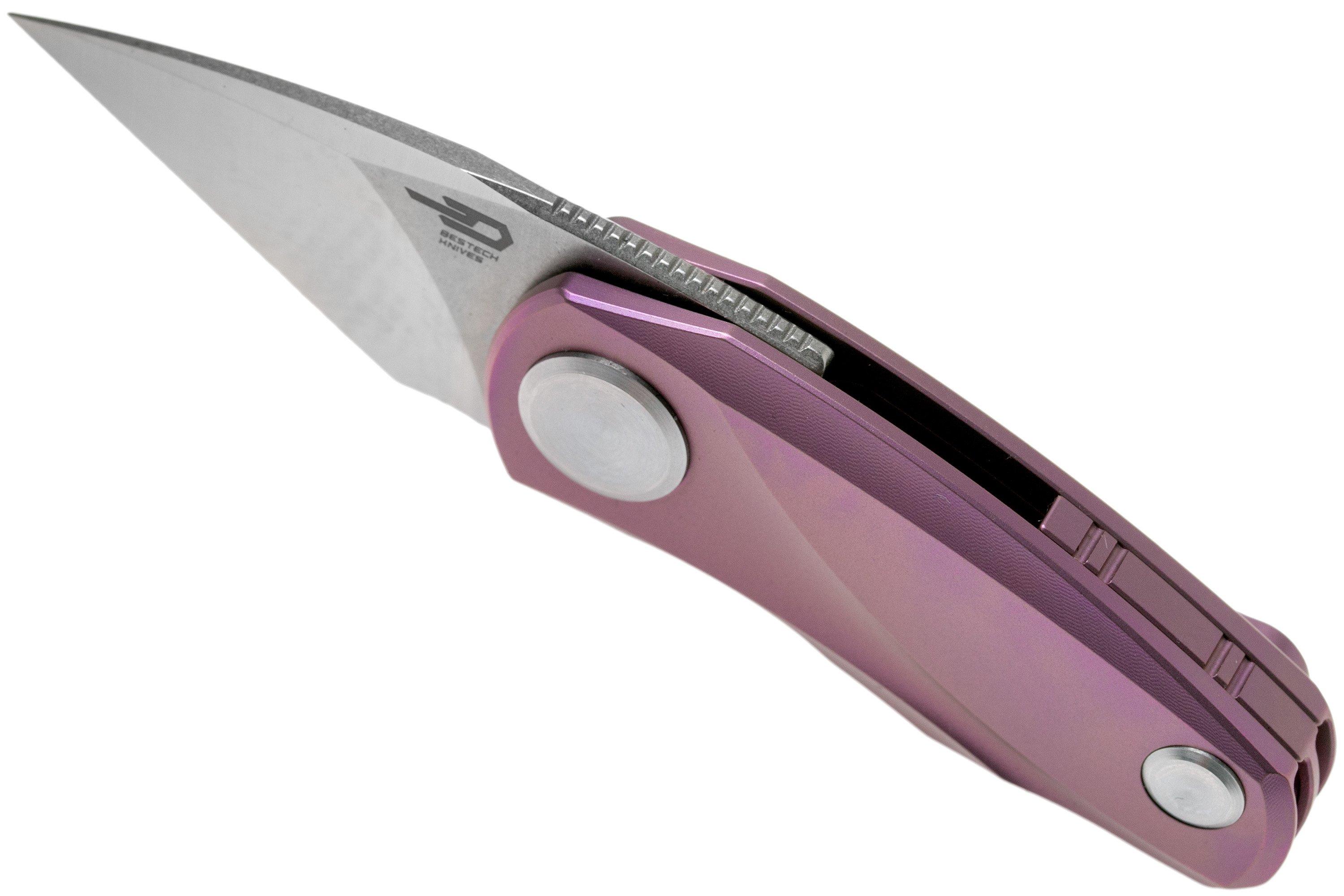 Nóż składany Bestech Tulip Frame Blokada Purple BT1913C