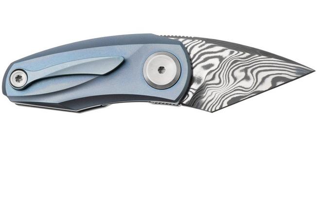 Afbeelding voor Bestech Tulip BT1913G Damasteel, Blue Titanium, zakmes, Ostal Hel design