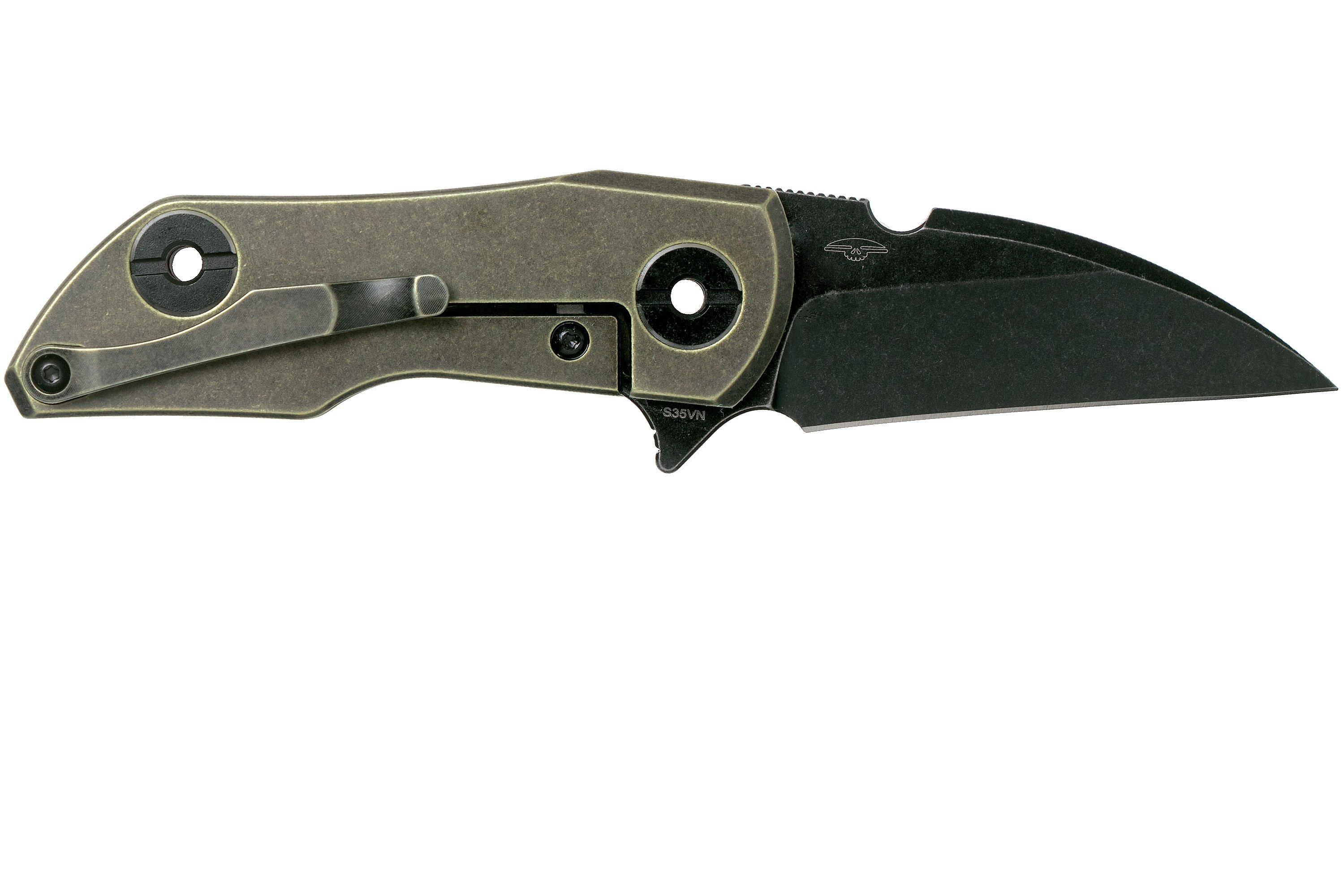 Bestech 2500 Delta BT2006D Bronze pocket knife, Poltergeist design