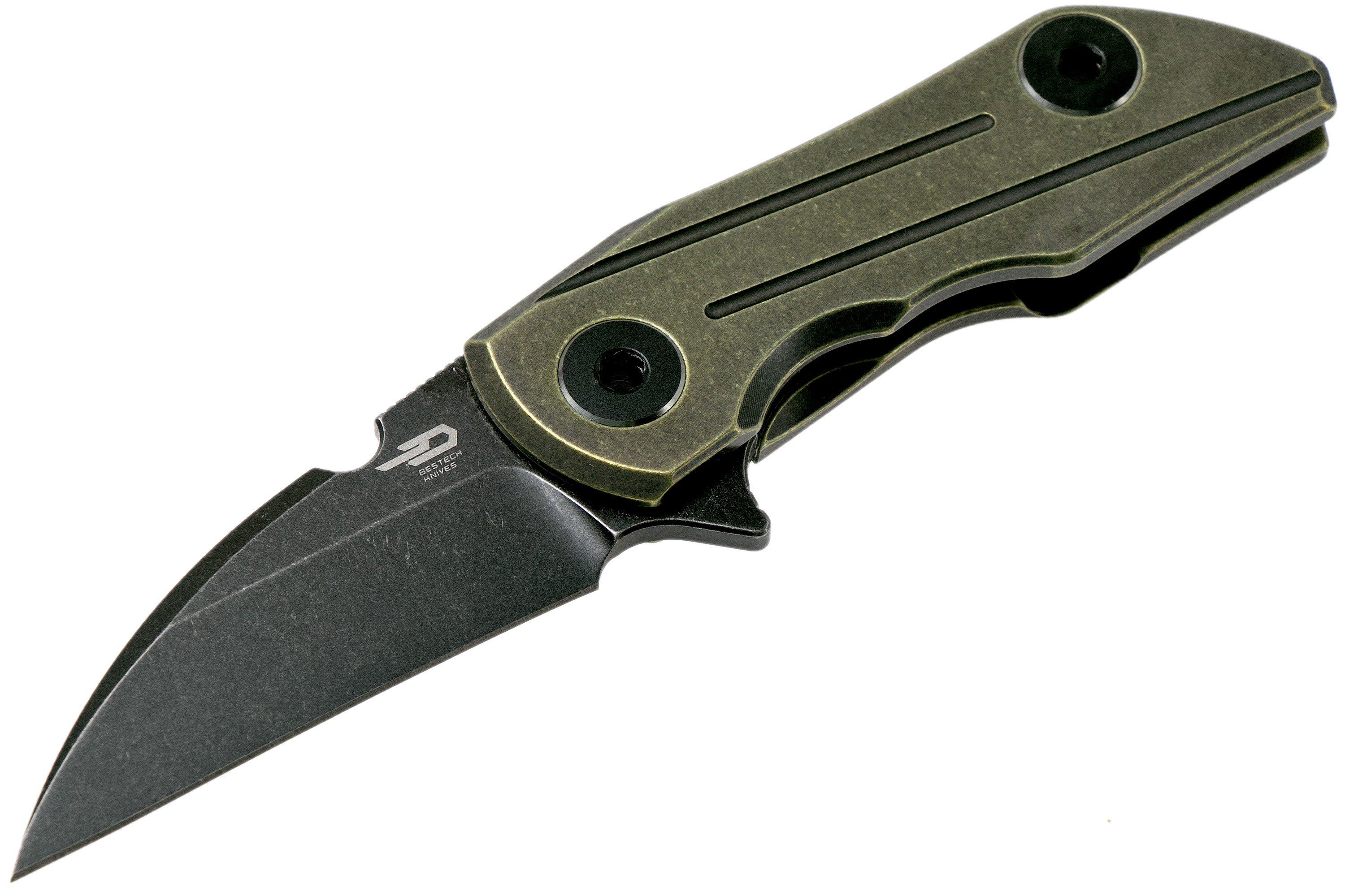 Bestech 2500 Delta BT2006D Bronze pocket knife, Poltergeist design