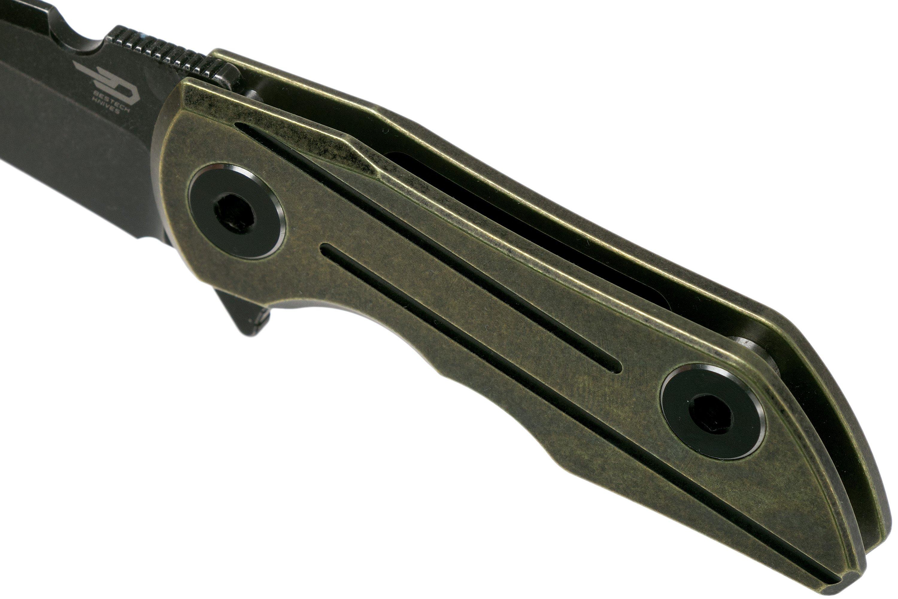 Bestech 2500 Delta BT2006D Bronze pocket knife, Poltergeist design