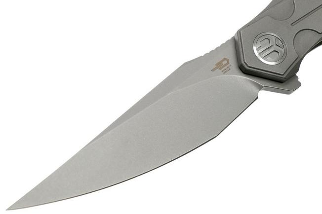 Bestech Samari BT2009A Titanium Grey pocket knife, Kombou design 