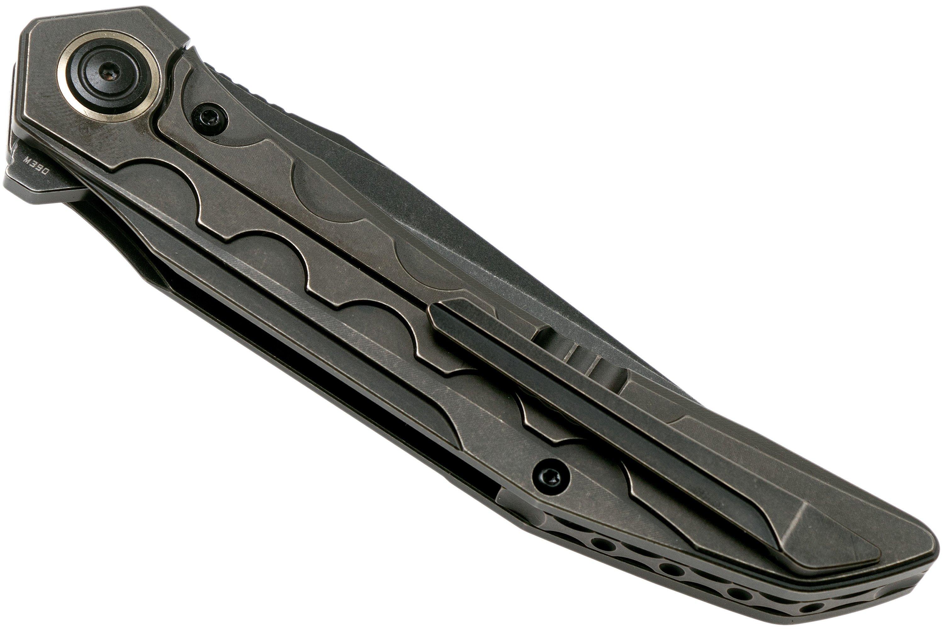 Bestech Samari BT2009B Titanium Black Stonewash pocket knife, Kombou ...