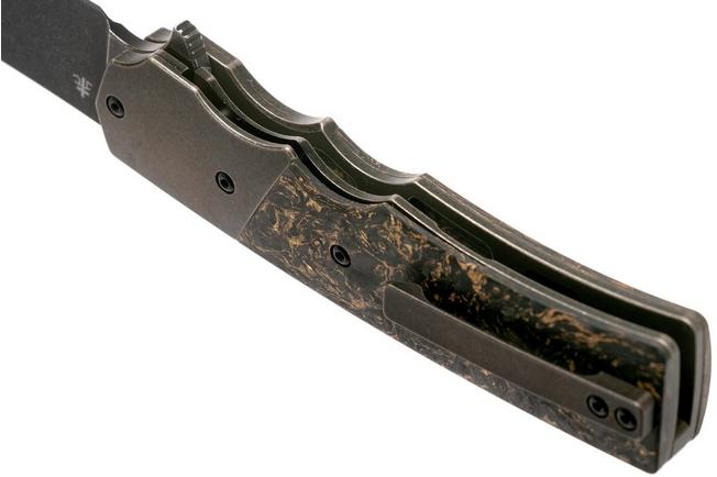Imagen para Bestech Spanish Tip Razor BT2101C Copper Carbon fibre navaja, Jason Clark Design