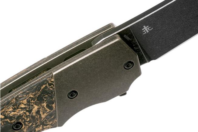 Imagen para Bestech Spanish Tip Razor BT2101C Copper Carbon fibre navaja, Jason Clark Design