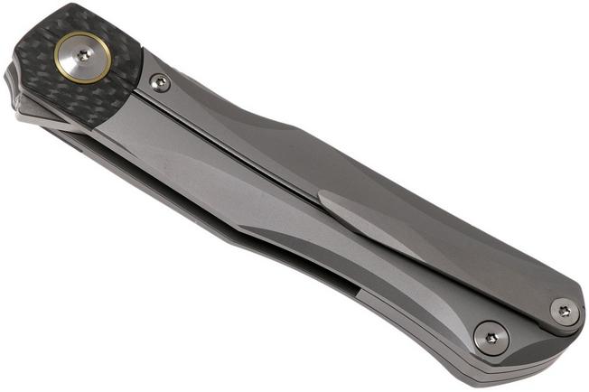 Imagen para Bestech Thyra BT2106A Grey Blasted Titanium, Carbon fibre Bolster, Satin navaja, diseño Kombou