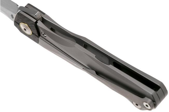 Imagen para Bestech Thyra BT2106A Grey Blasted Titanium, Carbon fibre Bolster, Satin navaja, diseño Kombou