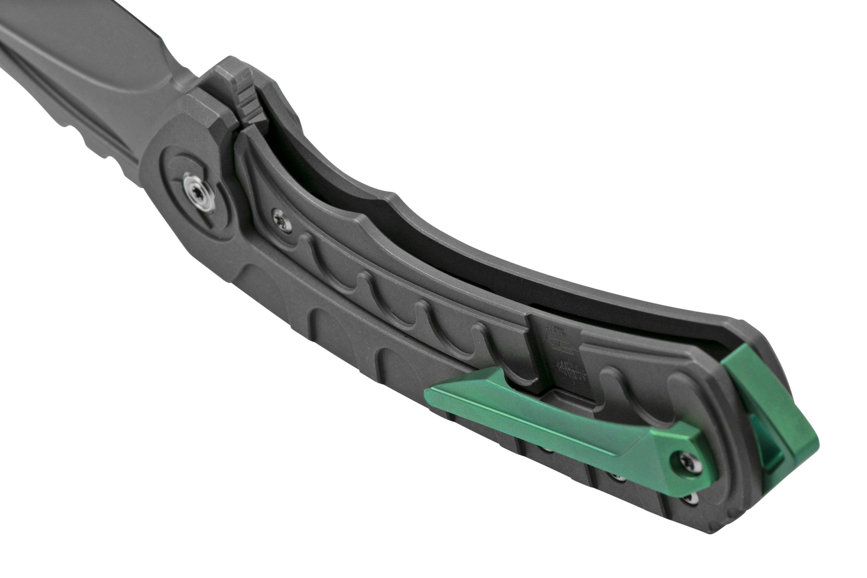 Bestech Buwaya BT2203B Grey/Green Titanium, couteau de poche | Achetez ...