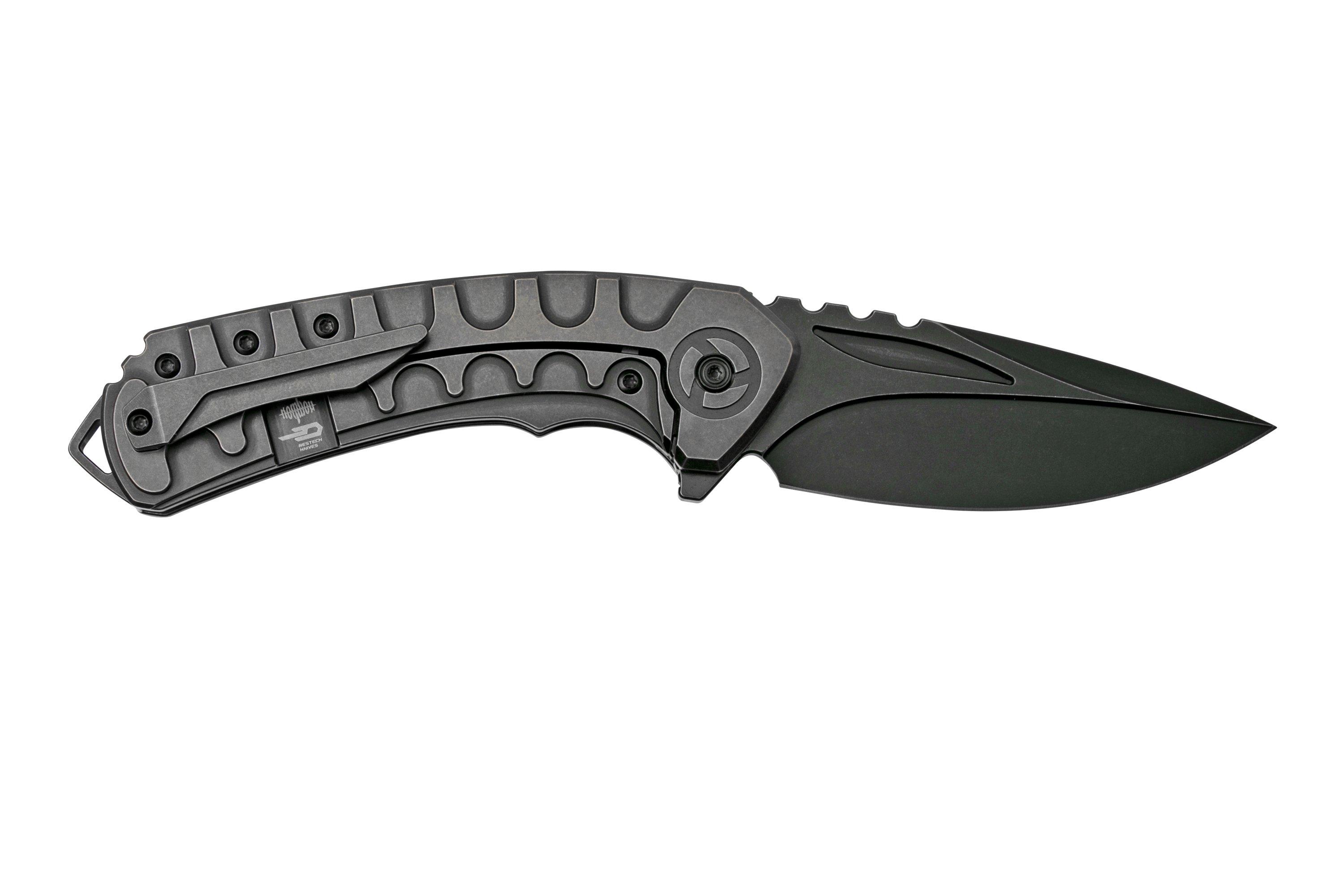 Bestech Buwaya BT2203C Black Titanium, pocket knife | Advantageously ...