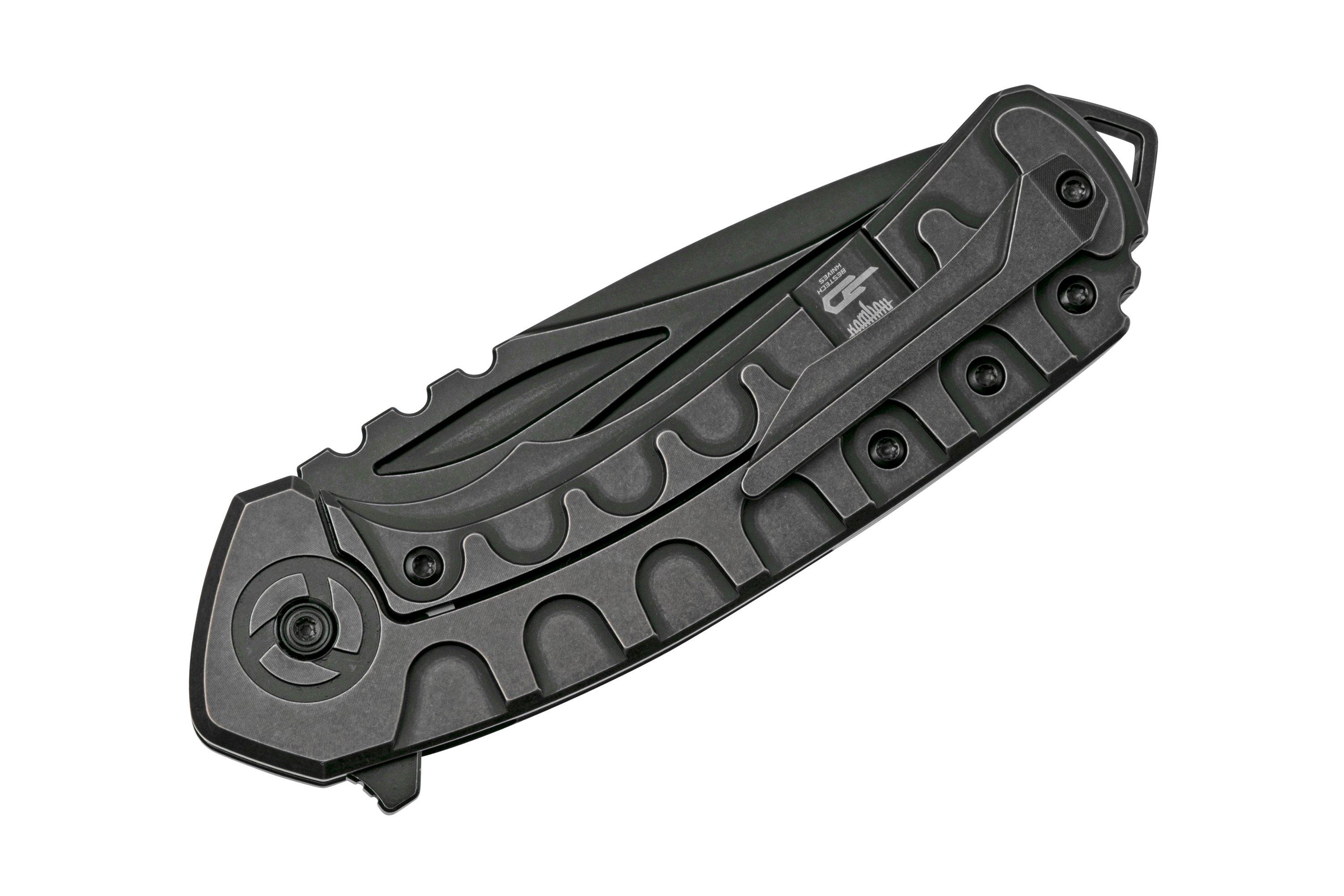 Night of Beautie II 6個セット Bestech Buwaya BT2203C Black Titanium, pocket knife