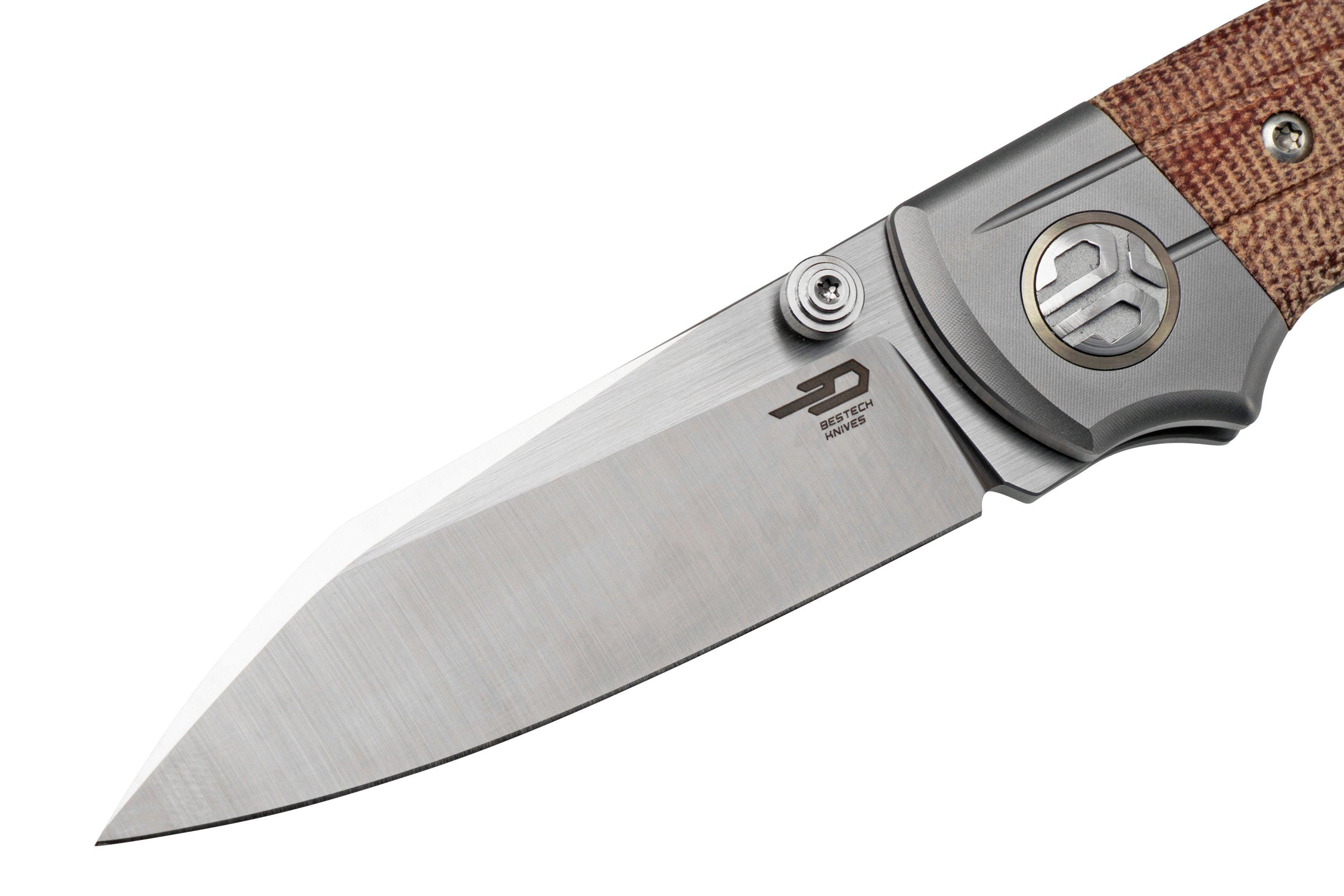 Bestech Tonic BT2204B Beige Micarta, pocket knife | Advantageously ...