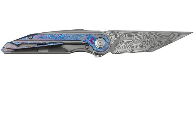 Folding Knife, Timascus Edc, Pocket Knife, Tanto Knive