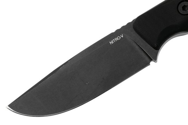 Afbeelding voor Big Idea Design The Deano, Black DLC Nitro-V, Black Micarta, vaststaand mes, Mak Kelsay design