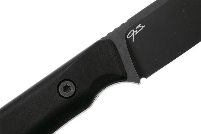 Afbeelding voor Big Idea Design The Deano, Black DLC Nitro-V, Black Micarta, vaststaand mes, Mak Kelsay design