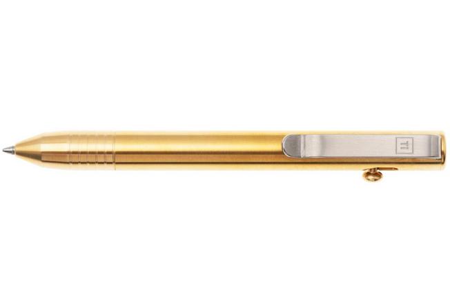 Afbeelding voor Big Idea Design Base Line Bolt Action Pen BS-BA-BS Brass, everyday carry pen