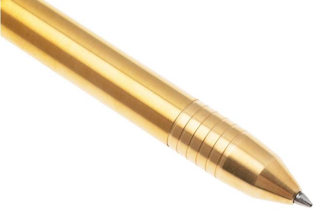 Afbeelding voor Big Idea Design Base Line Bolt Action Pen BS-BA-BS Brass, everyday carry pen
