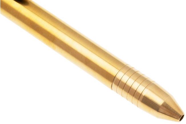 Afbeelding voor Big Idea Design Base Line Bolt Action Pen BS-BA-BS Brass, everyday carry pen