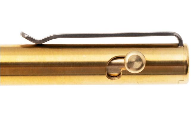 Afbeelding voor Big Idea Design Base Line Bolt Action Pen BS-BA-BS Brass, everyday carry pen