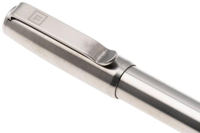 Afbeelding voor Big Idea Design Base Line Capped Pen BS-CA-RW Raw Titanium, everyday carry pen