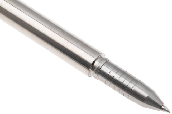 Afbeelding voor Big Idea Design Base Line Capped Pen BS-CA-RW Raw Titanium, everyday carry pen