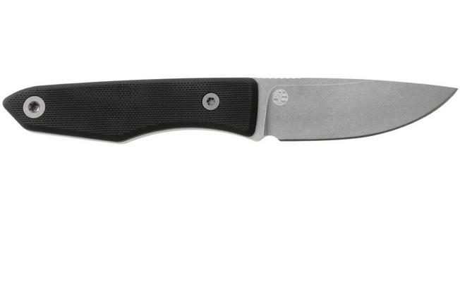 Afbeelding voor Big Idea Design USA Lookout DP-MA-BL-G10 Drop Point Stonewashed Magnacut, Black G10, vaststaand mes
