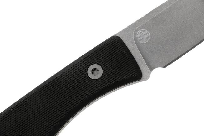 Afbeelding voor Big Idea Design USA Lookout DP-MA-BL-G10 Drop Point Stonewashed Magnacut, Black G10, vaststaand mes