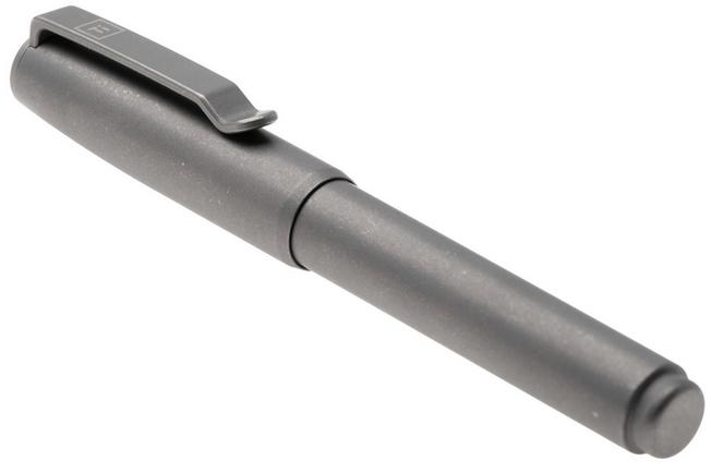 Afbeelding voor Big Idea Design Fountain EDC Pen FP-TI-SW Stonewashed Titanium, vulpen