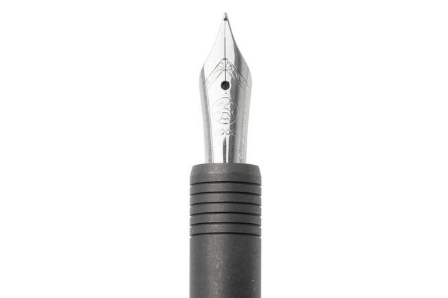 Afbeelding voor Big Idea Design Fountain EDC Pen FP-TI-SW Stonewashed Titanium, vulpen