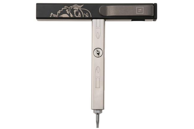 Afbeelding voor Big Idea Design Bit Bar Inline Jeremy Siers Edition, titanium, bit-driver met bitjes, Jeremy Siers design