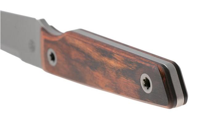 Afbeelding voor Big Idea Design USA Signal MA-DL-WN Stonewashed Magnacut, DymaLux Walnut, vaststaand mes, Mak Kelsay design