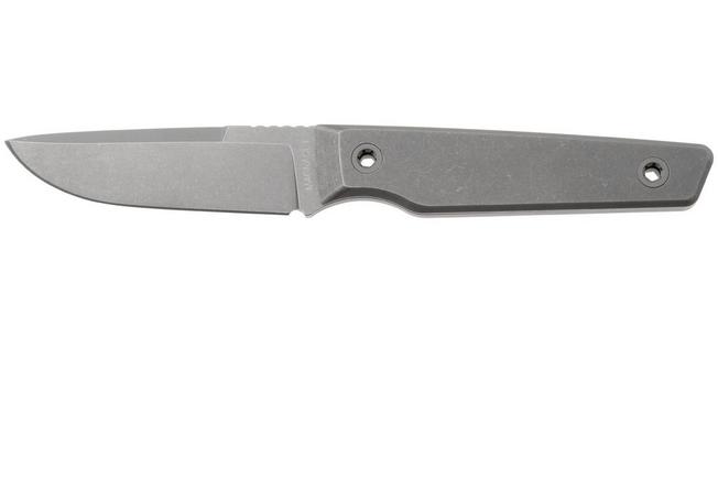 Afbeelding voor Big Idea Design USA Signal MA-TI Stonewashed Magnacut, Titanium, vaststaand mes, Mak Kelsay design