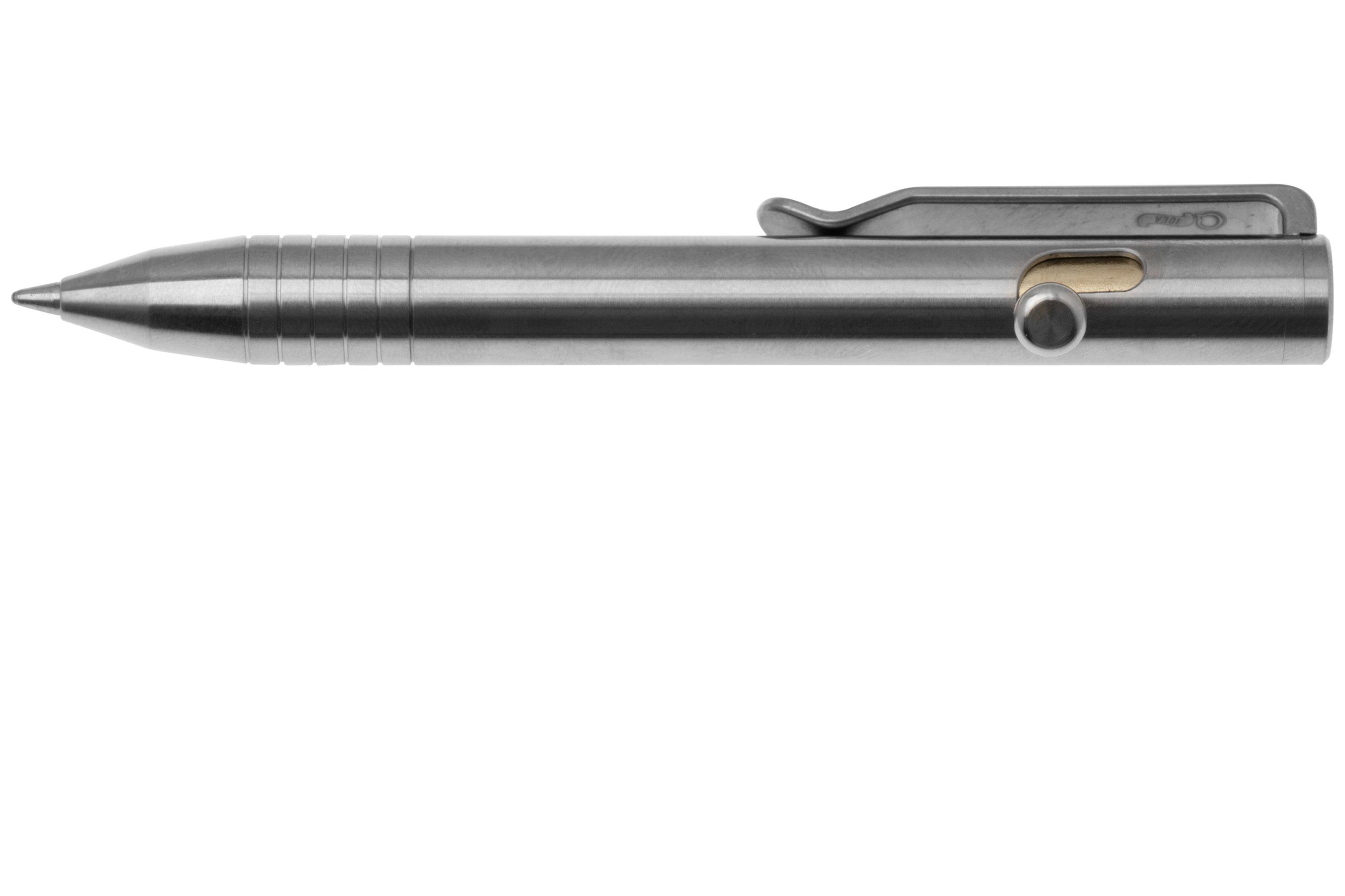 BigKing Sechskant-Gelstift Aus Edelstahl & Messing – Bolt-Action Stift Mit 424-Mine Für Den Alltag