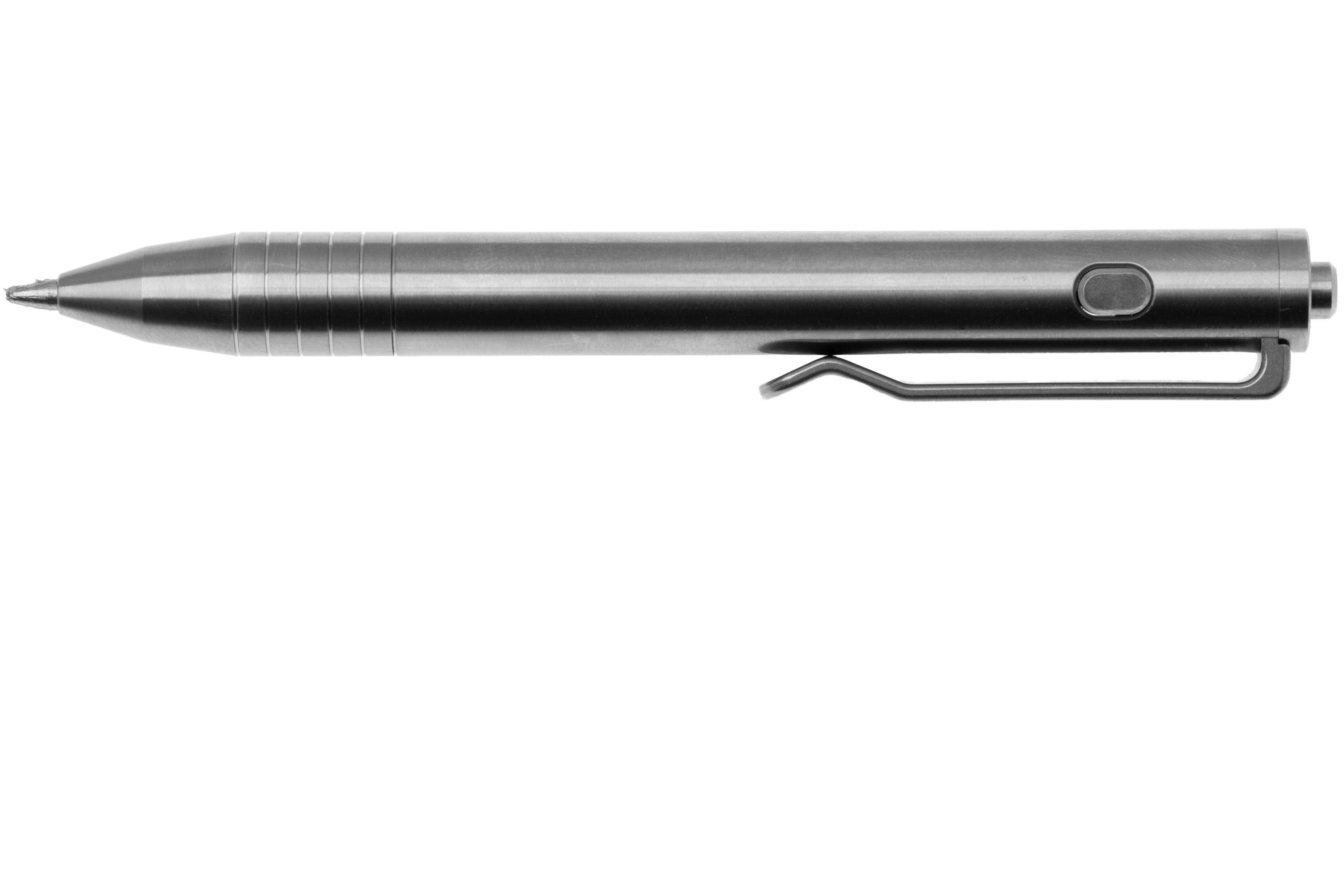 Big Idea Design Mini Dual Side Click Pen MDSC-RW Raw Titanium, everyday ...