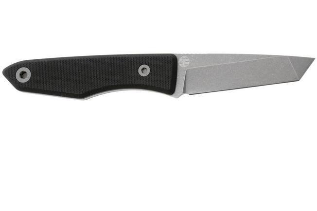 Afbeelding voor Big Idea Design USA Lookout TA-MA-BL-G10 Tanto Stonewashed Magnacut, Black G10, vaststaand mes, Mak Kelsay design
