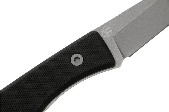 Afbeelding voor Big Idea Design USA Lookout TA-MA-BL-G10 Tanto Stonewashed Magnacut, Black G10, vaststaand mes, Mak Kelsay design