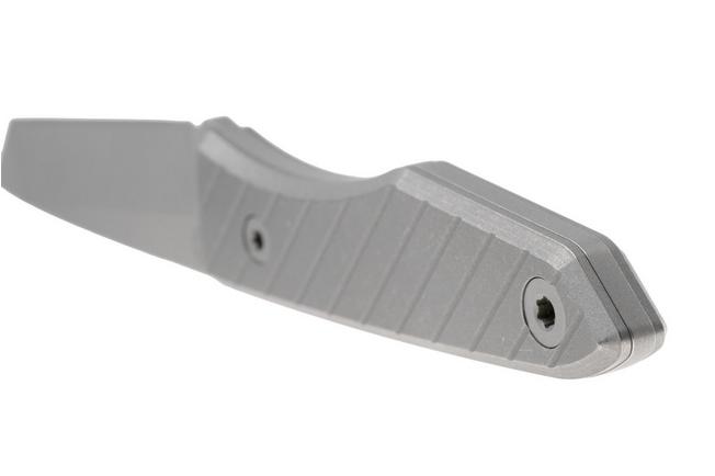 Afbeelding voor Big Idea Design USA Lookout TA-MA-TI Tanto Stonewashed Magnacut, Titanium, vaststaand mes, Mak Kelsay design