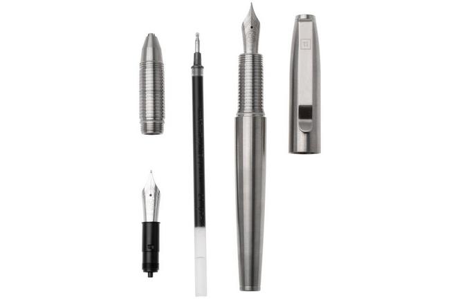 Afbeelding voor Big Idea Design Ti Ultra Pen ULTRA-TI-MR Machined Raw Titanium, vulpen