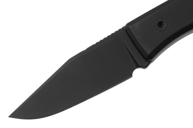 Afbeelding voor Big Idea Design Blackout Cerakote Ti Lookout, Black Titanium, Black Böhler M390, vaststaand mes, Mak Kelsay design