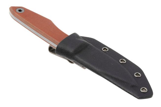 Bild für Big Idea Design USA Lookout USA-LO-NAT-MGN, Stonewashed CPM MagnaCut, Natural Micarta Fahrtenmesser, Mak Kelsay Design