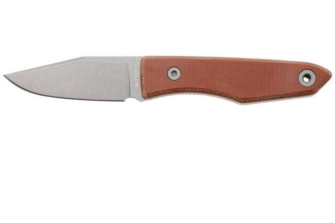 Bild für Big Idea Design USA Lookout USA-LO-NAT-NITROV, Stonewashed Nitro-V, Natural Micarta Fahrtenmesser, Mak Kelsay Design