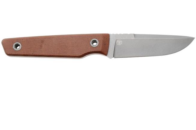 Bild für Big Idea Design USA Signal USA-SGN-NAT-NITROV, Stonewashed Nitro-V, Natural Micarta Fahrtenmesser