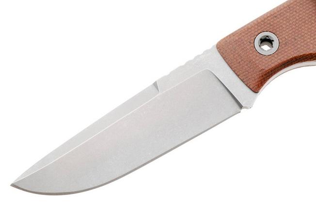 Bild für Big Idea Design USA Signal USA-SGN-NAT-NITROV, Stonewashed Nitro-V, Natural Micarta Fahrtenmesser