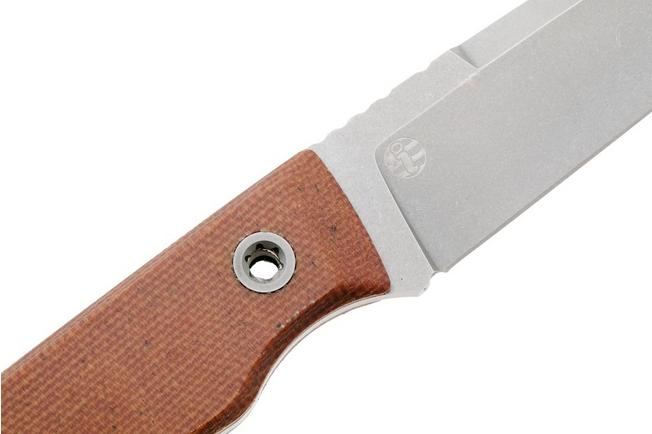 Bild für Big Idea Design USA Signal USA-SGN-NAT-NITROV, Stonewashed Nitro-V, Natural Micarta Fahrtenmesser